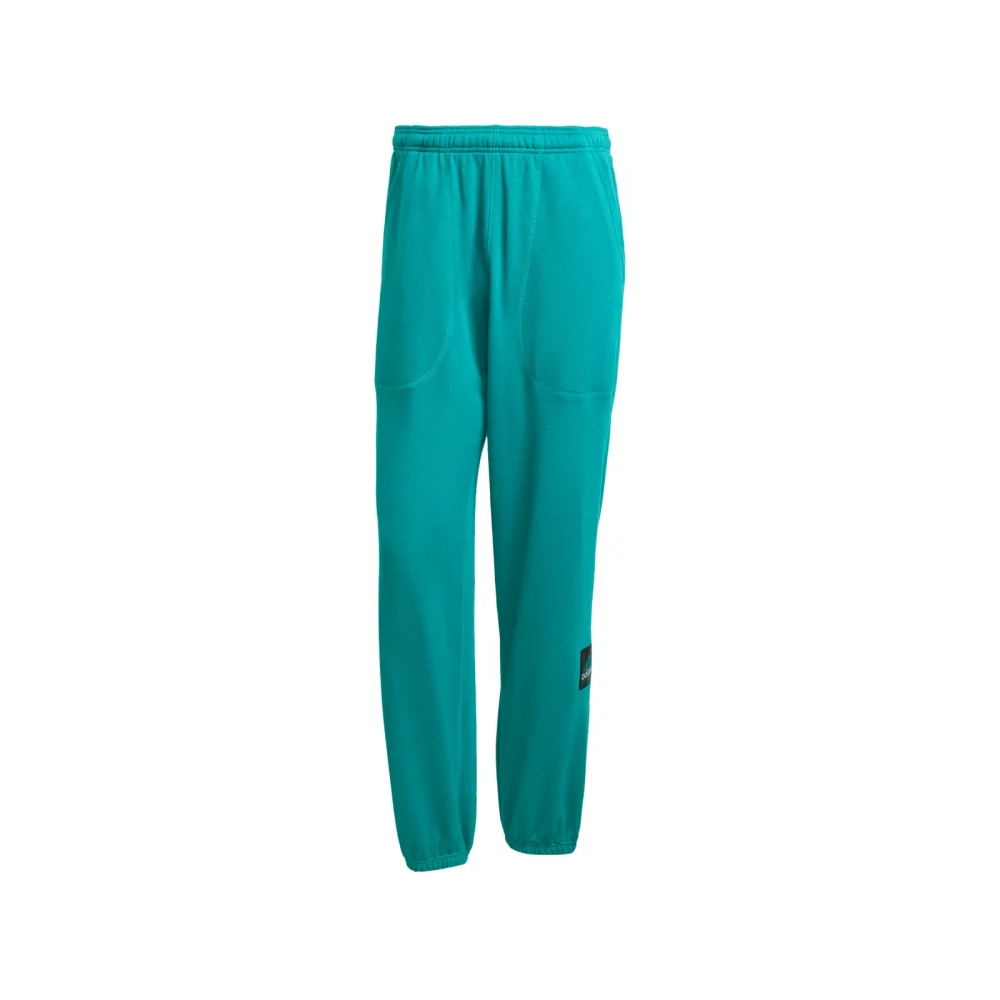 Adidas Men's Green Reflective Trousers Equipt Stylish Functional - Training Trousers & Tights - M - Sport