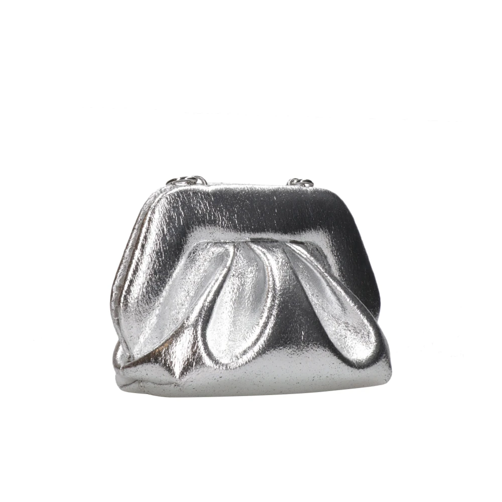 THEMOIRè Elegante Zilveren Palmkoppelingstas Gray Dames