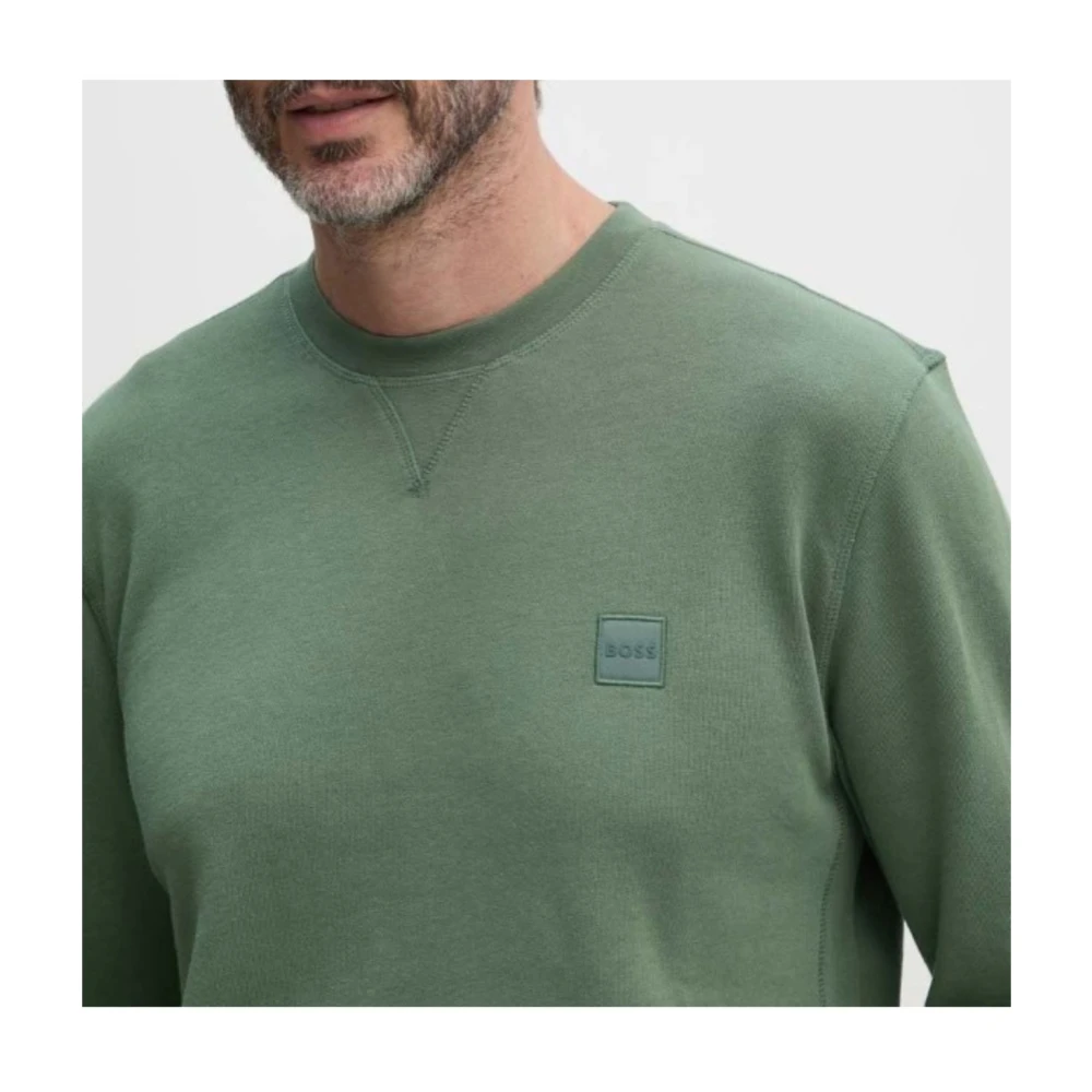 Hugo Boss Heren Westart Sweatshirt Green Heren