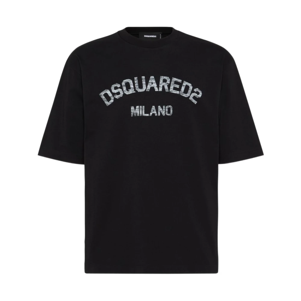 Dsquared2 Men's Black T-Shirts, M, T-Shirts And Polos