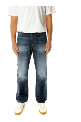 Avslappnad passform Mid Waist Jeans
