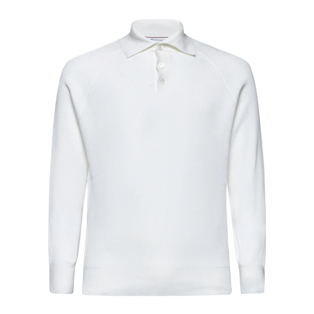 BRUNELLO CUCINELLI Witte T-shirts en Polos White Heren