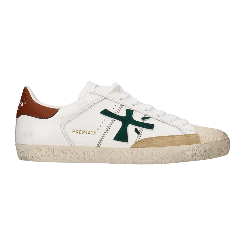 Premiata Men's White Steven Sneaker - Sneakers - 7 Uk - Shoes