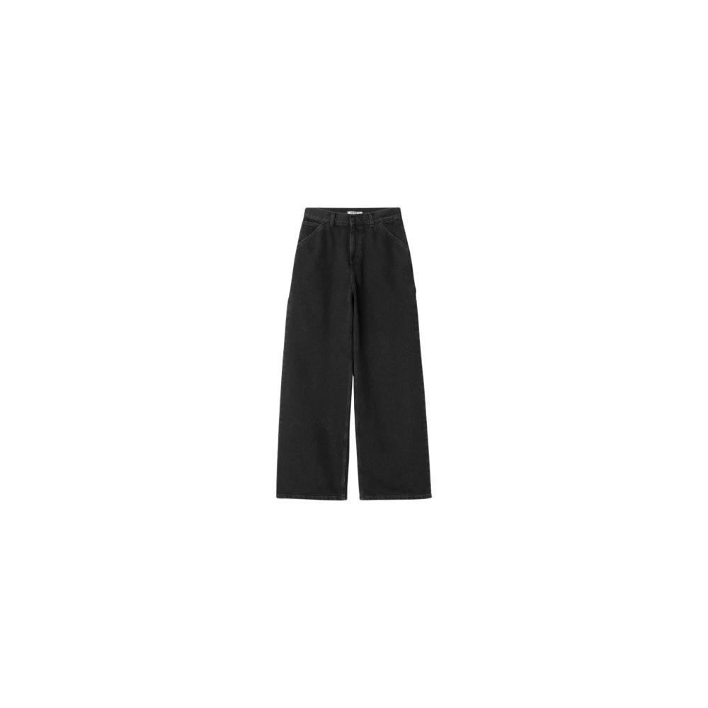 Carhartt Wip Men's Black Loose Fit Denim Jeans Pant