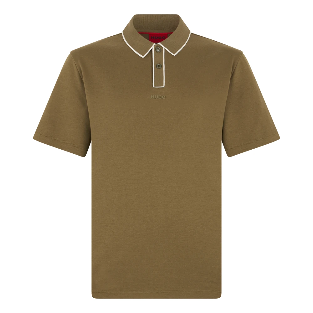 Hugo Men's Green Polo Shirts, L, Dalumo Polo