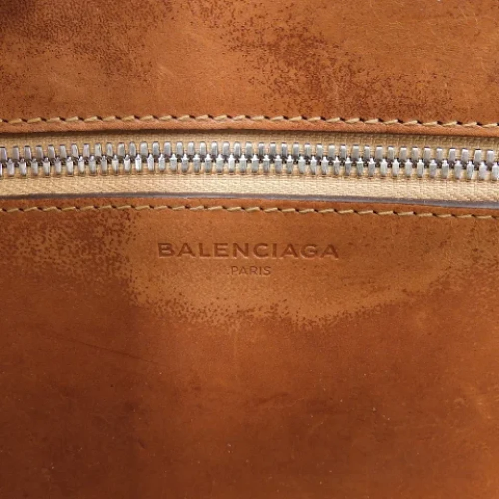 Balenciaga Vintage Pre-owned Fabric handbags Beige Dames