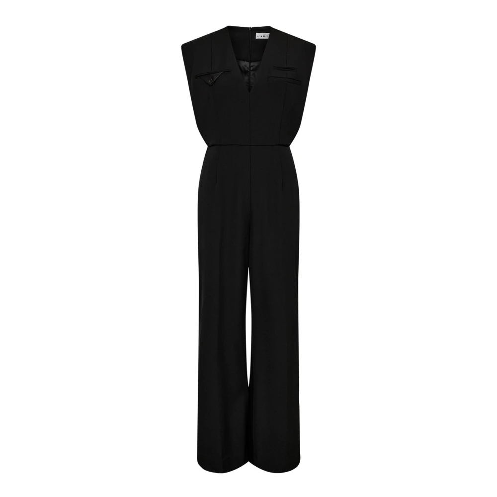 Haute L'amitié Women's Black Jumpsuits, Xs, Jumpsuits