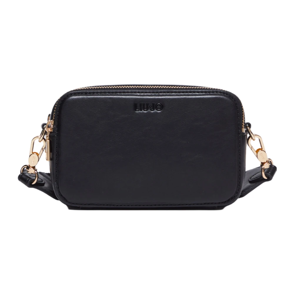 Liu Jo Zwarte Schoudertas met Logo Black Dames