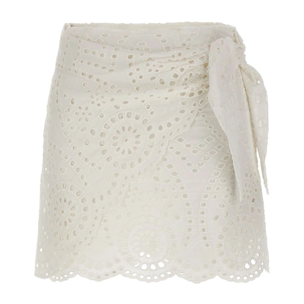 Mc2 Saint Barth White Nyra Skirt - Female - Short Skirts - S - Skirts