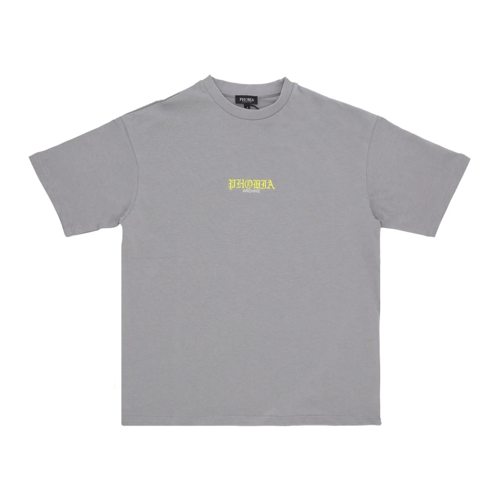Phobia Archive Uomo Grigio Skull Print Tee