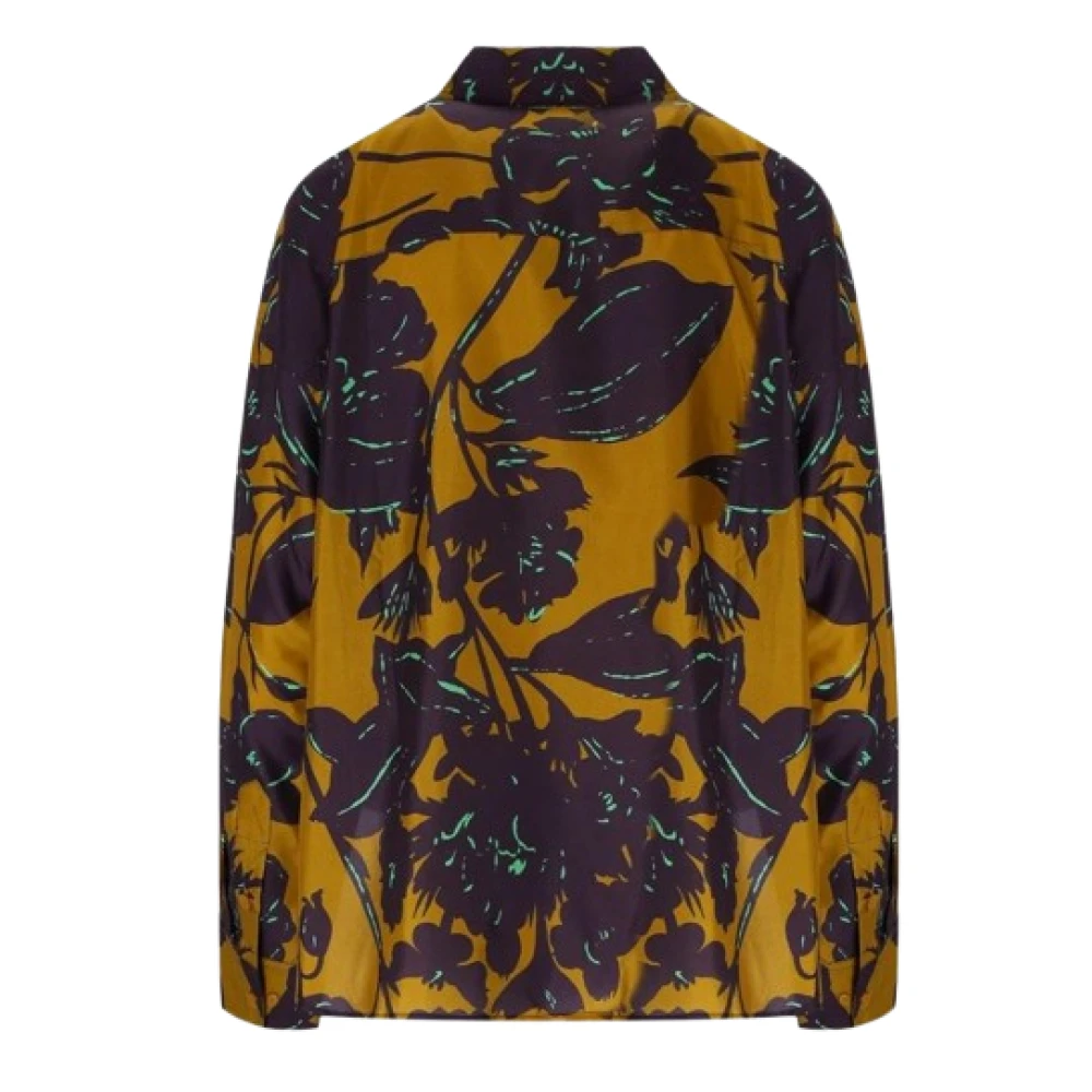 Essentiel Antwerp Bloemenprint Satijnen Overhemd Multicolor Dames