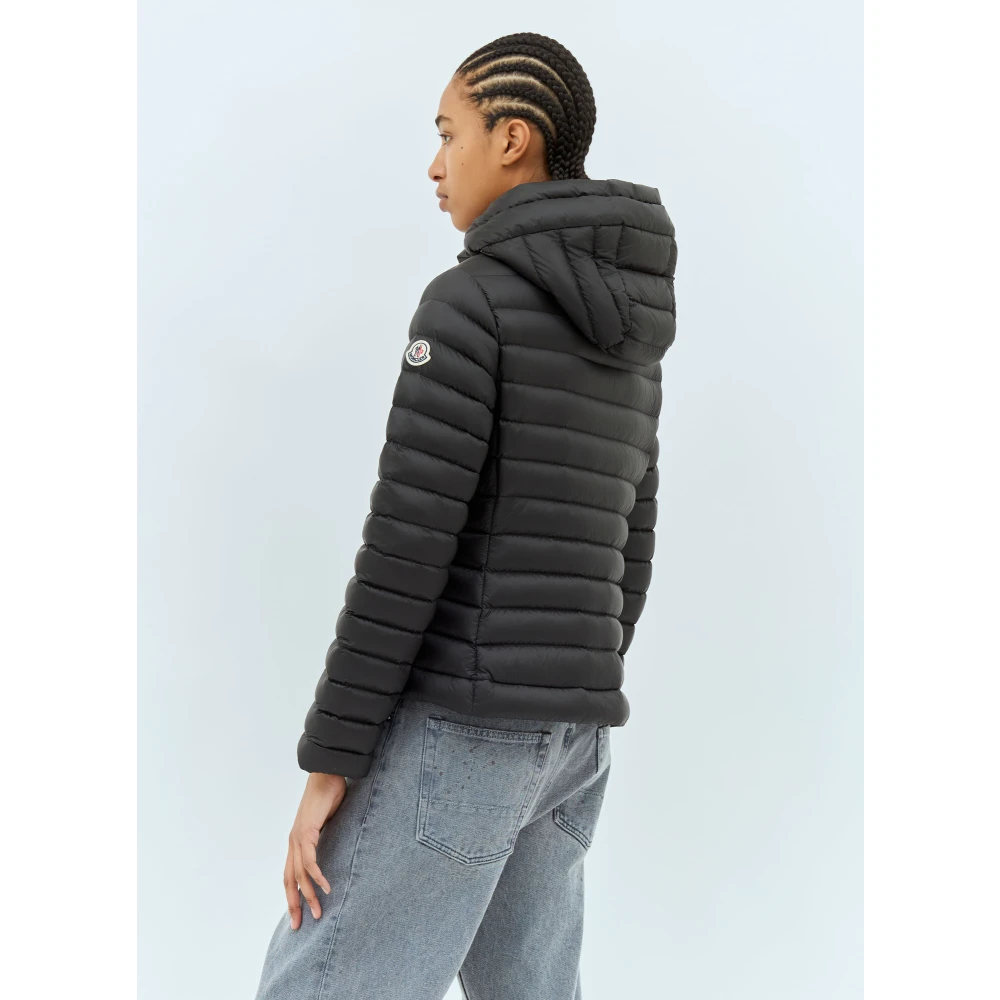 Moncler Gewatteerde Hooded Donsjas Black Dames