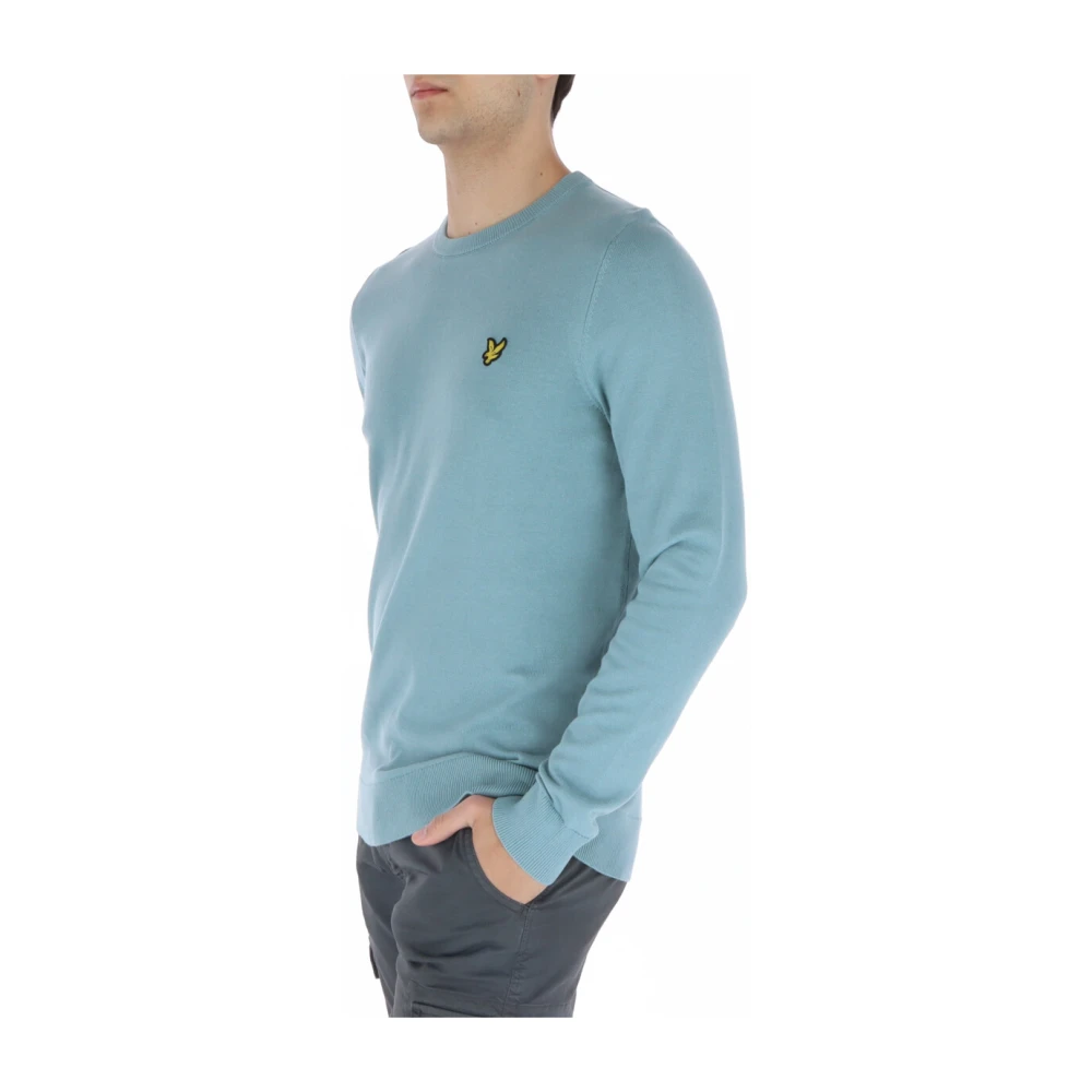 Lyle & Scott Stijlvolle Heren Gebreide kleding Kn821V Blue Heren
