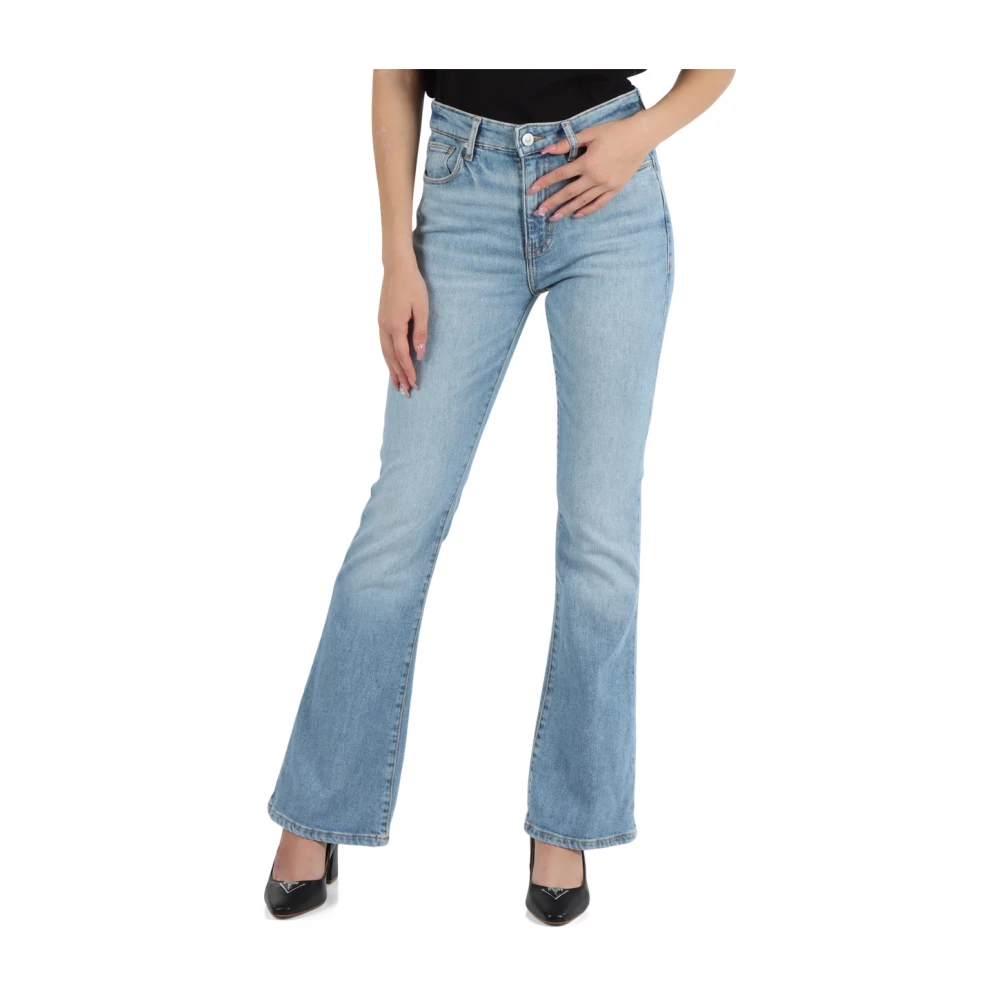 Guess Flare Hemp Jeans Vijf Zakken Blue Dames