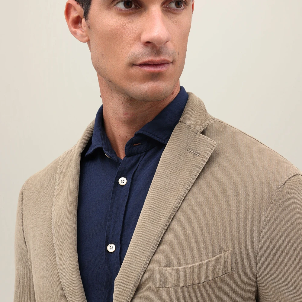 Boglioli Garment Dyed Corduroy K-Suit Brown Heren