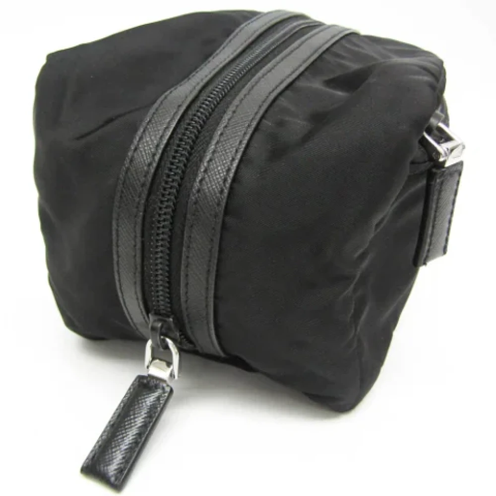 Prada Vintage Pre-owned Leather prada-bags Black Dames