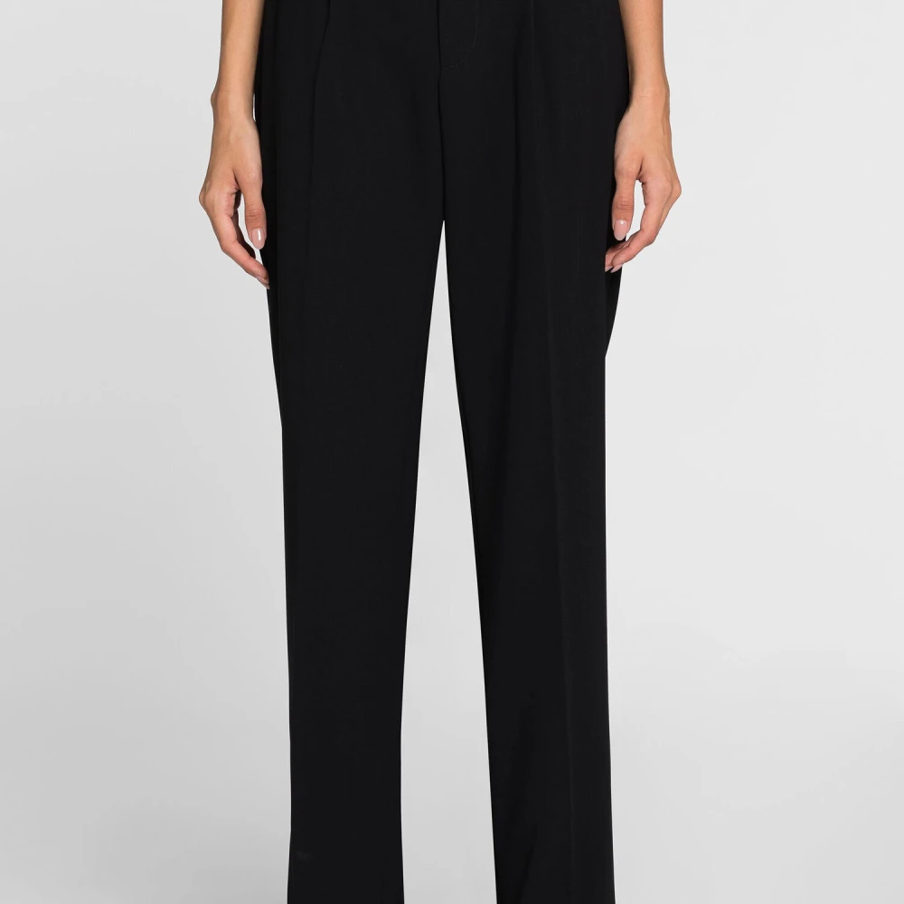 Roberto Cavalli Op maat gemaakte Tiger Tooth Broek Black Dames