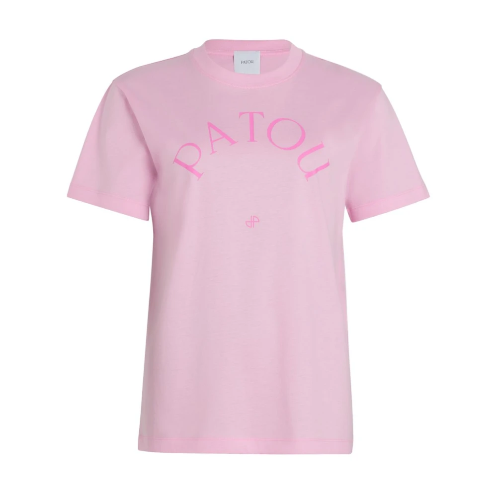 Patou Roze Crew Neck Top Pink Dames