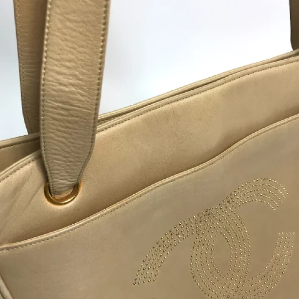 Chanel Vintage Pre-owned Leather chanel-bags Yellow Dames