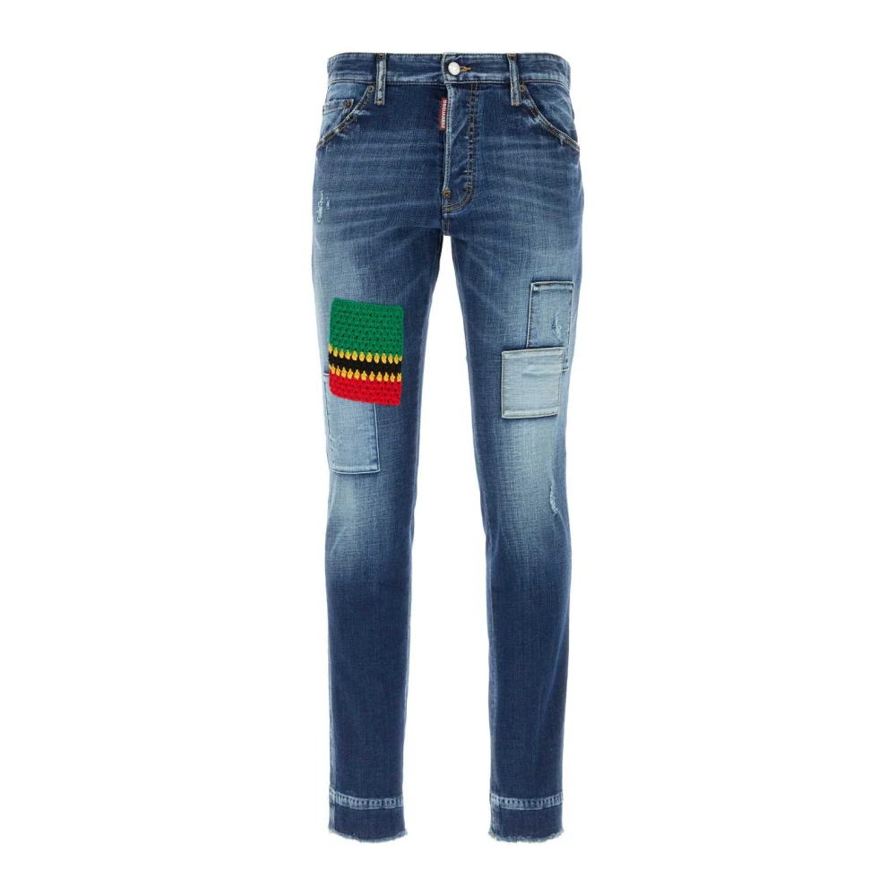 Dsquared2 Stretch Denim Slim-Fit Jeans Blue Heren