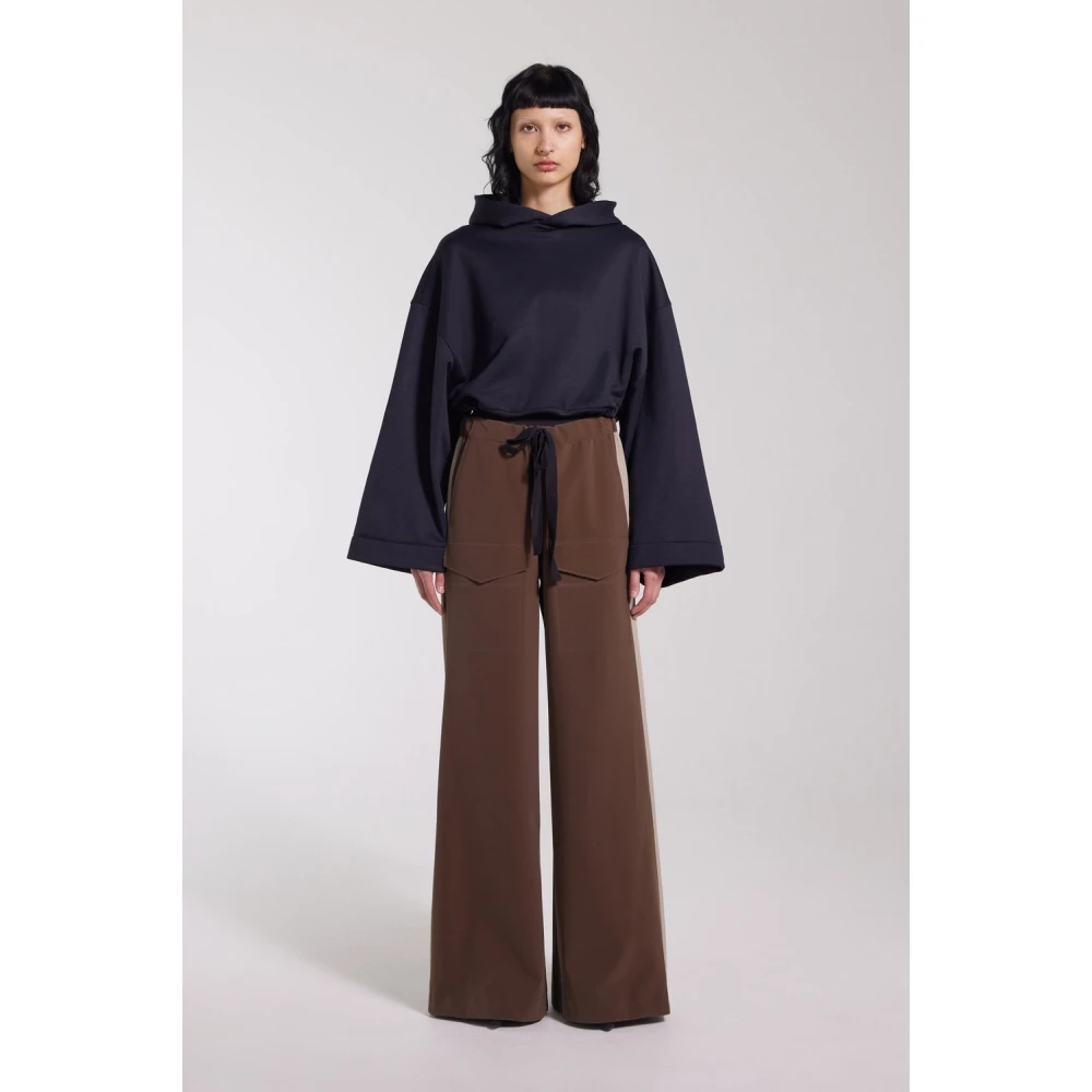 Stutterheim Gestreepte Waterdichte Broek Brown Dames
