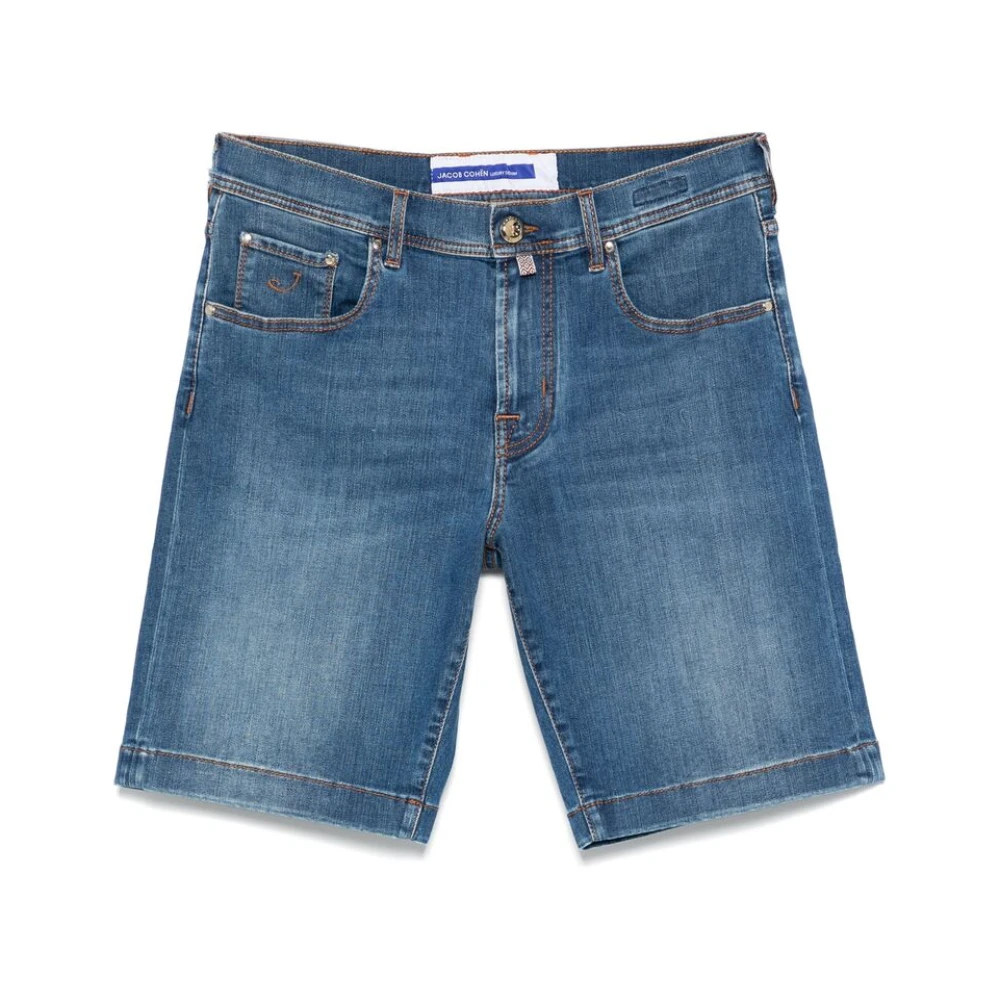 Jacob Cohën Blauwe Klassieke Five-Pocket Jeans Blue Heren