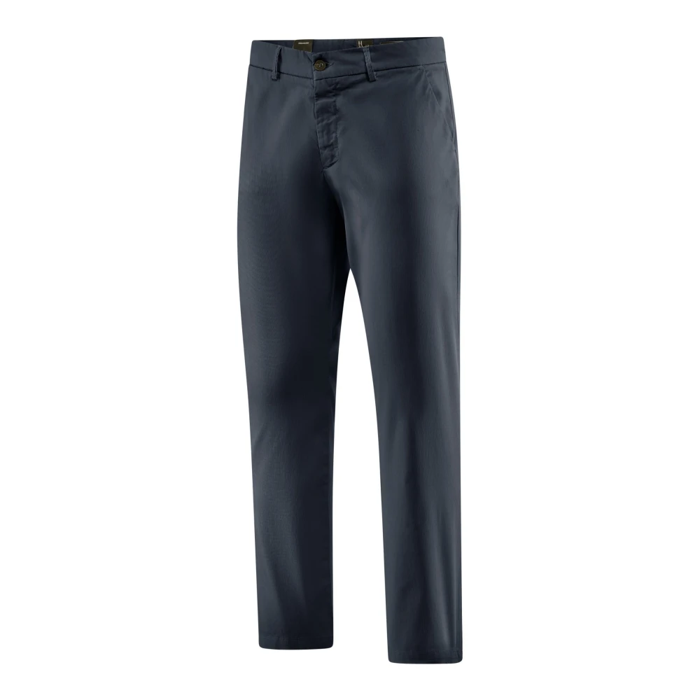 BomBoogie Katoenen keper chino broek Blue Heren