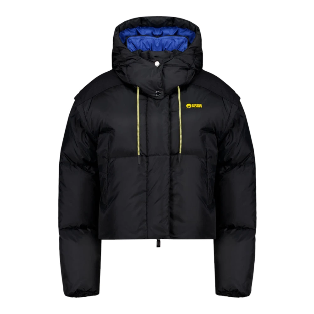 Ciesse Piumini Zwarte Nevada Jas met Afneembare Capuchon Black Dames