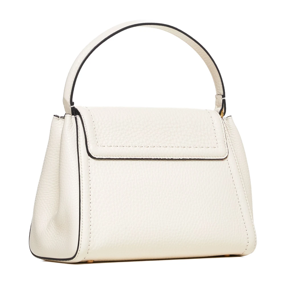 Valentino Garavani Ivoor Leren Handtas met VLogo White Dames