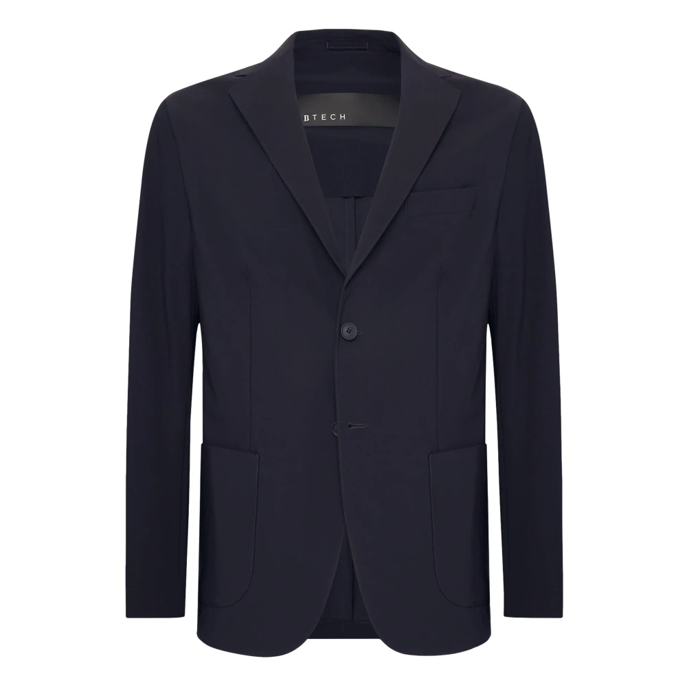 Boggi Milano B Tech B-Tech Stretch Nylon Jas Blue Heren