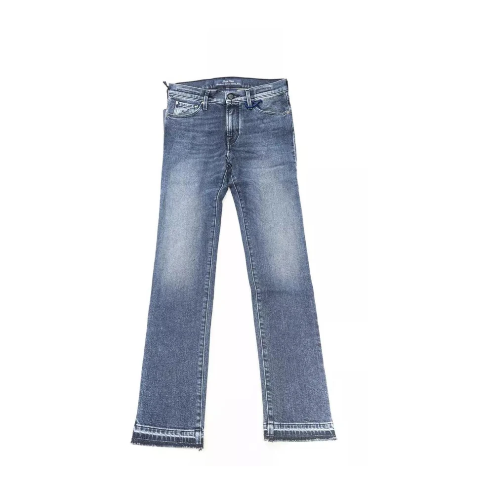 Jacob Cohën Mujer Azul Vaqueros Slim Fit De Algodón