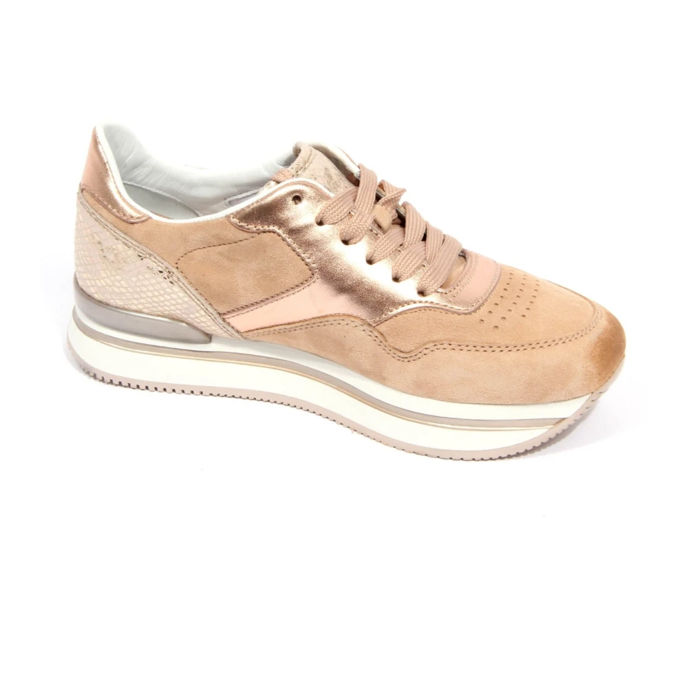 Hogan Italiaanse Stijl Sneakers Dames Schoenen Roze