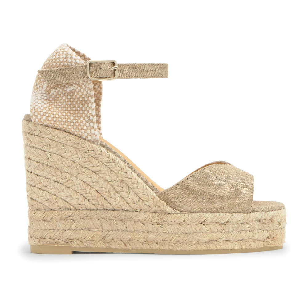 Castañer Women's Yellow Blaudi Sandal - Wedges - 7 Uk - Shoes