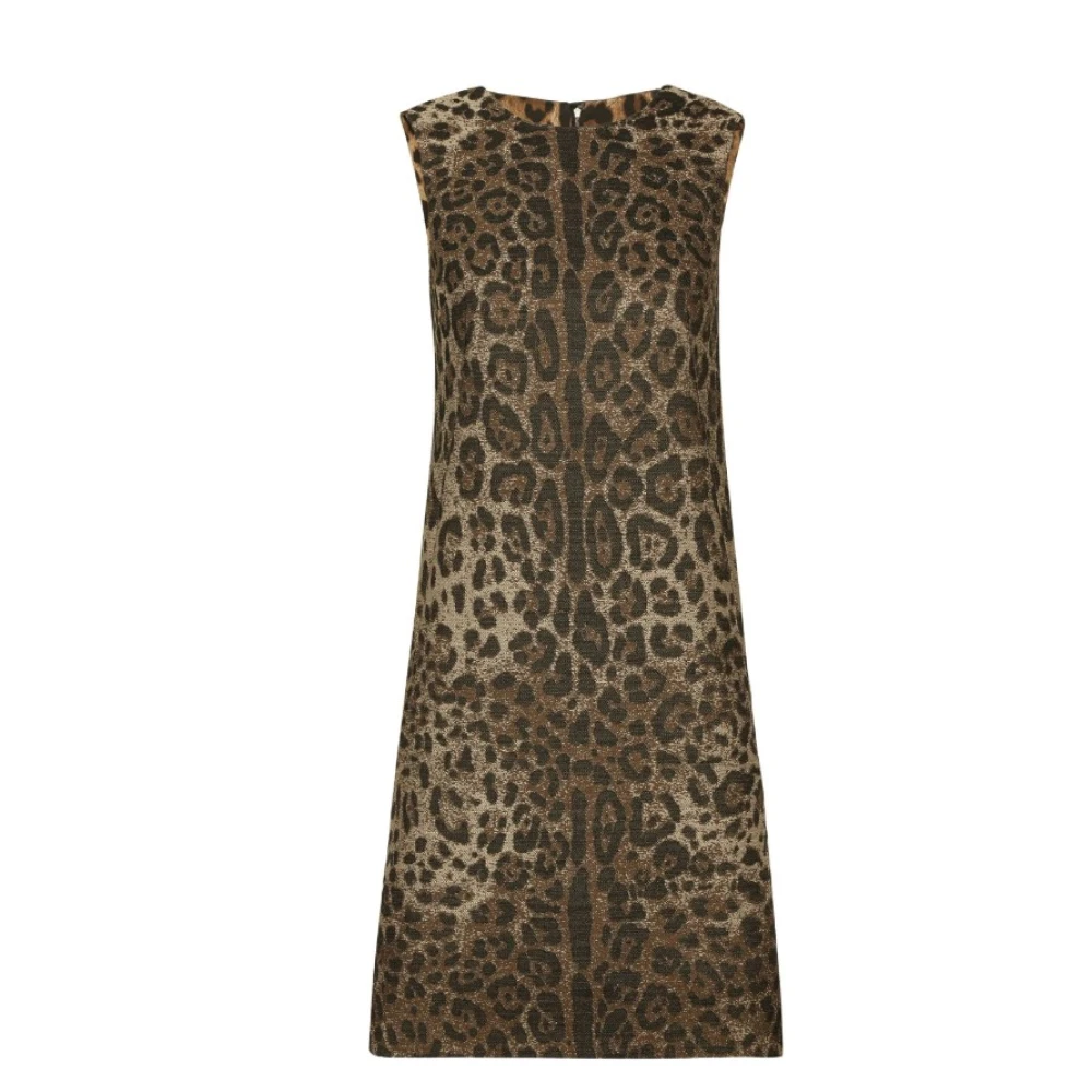 Dolce & Gabbana Mujer Multicolor - Vestido De Cambio Con Estampado De Leopardo - Dresses - M - Vestido De Cambio Con Estampado De Leopardo