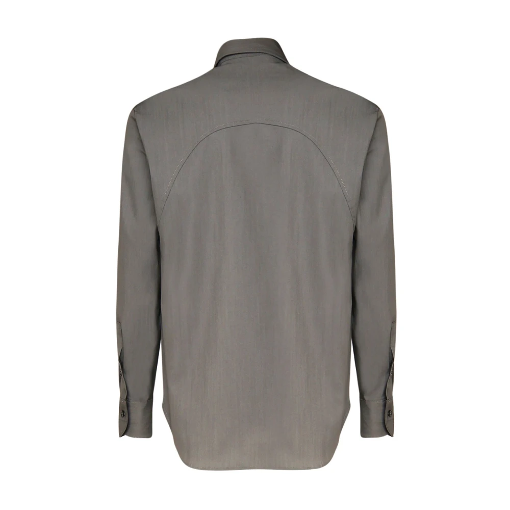 Giuliano Galiano Life Shirt met Italiaanse Kraag Gray Heren