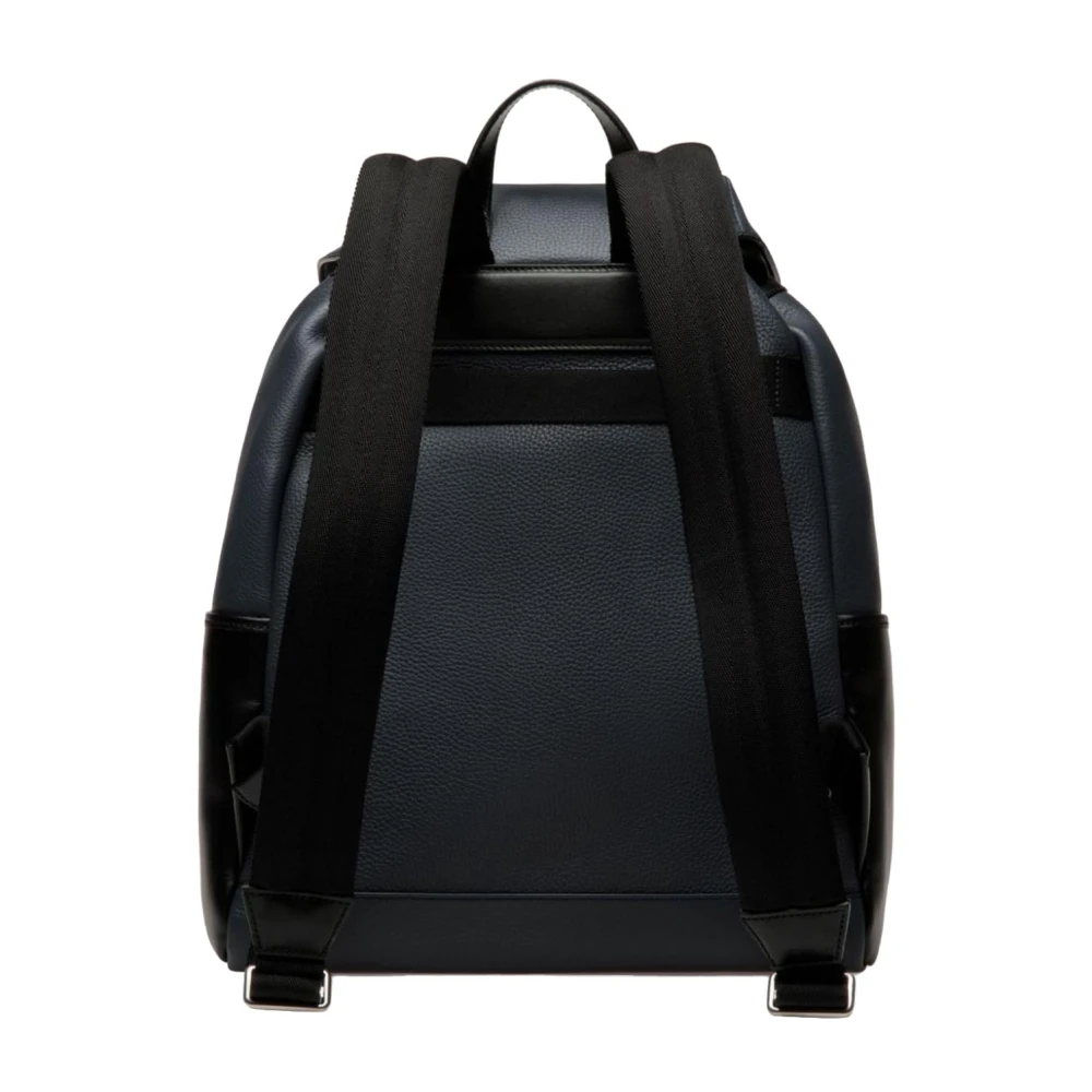 Bally Stijlvolle Leren Rugzak Blue Heren