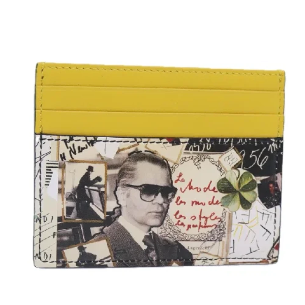 Fendi Vintage Pre-owned Leather wallets Yellow Dames