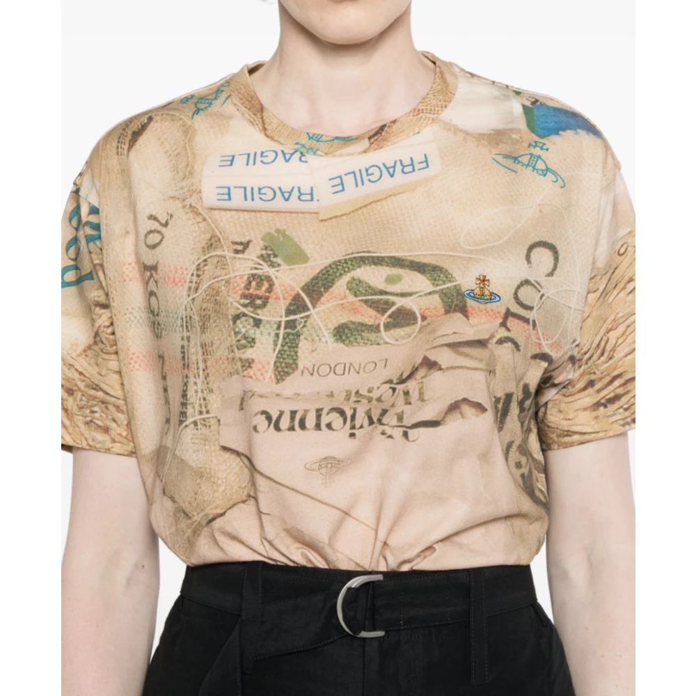 Vivienne Westwood Klassieke T-shirt Collectie Beige Heren