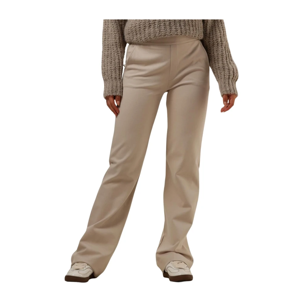 Moscow Wijde Beige Broek Beige Dames