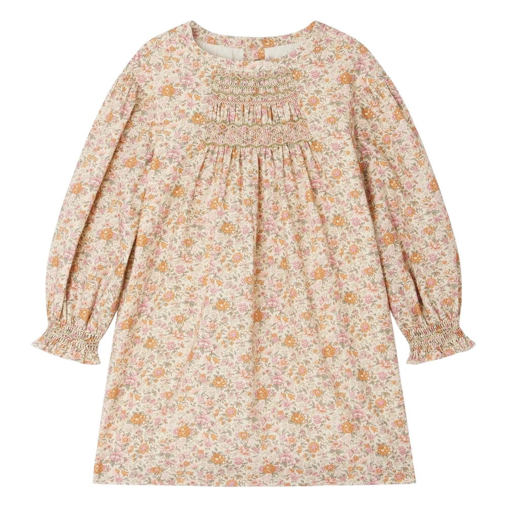 Bonpoint Girls Pink Dresses, 12 Y, Floral Divine Dress In