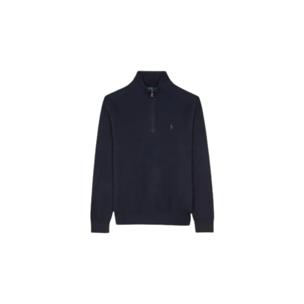 Polo Ralph Lauren Half-Zip Trui met Honingraatstructuur Blue Heren