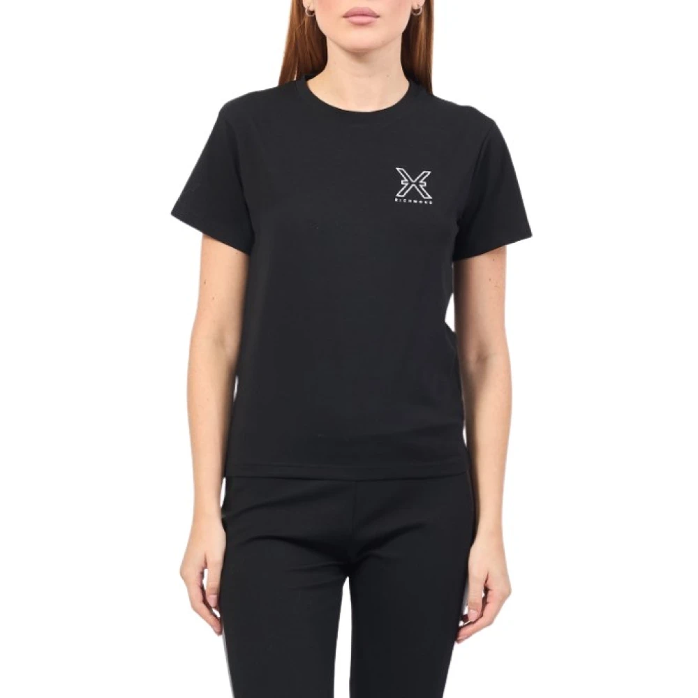 John Richmond Logo T-shirt voor vrouwen Black Dames