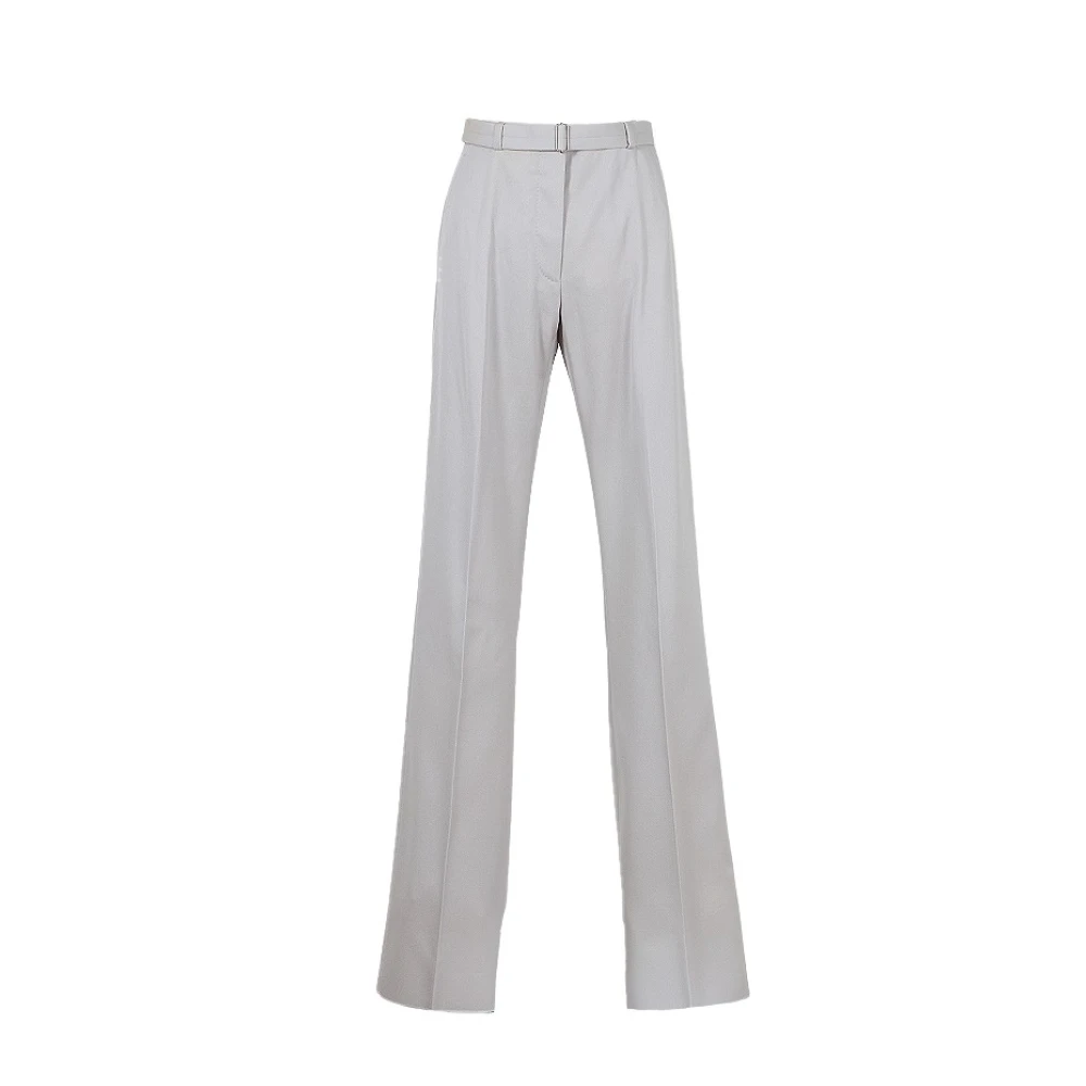 Lanvin Rechte broek met riem Gray Dames