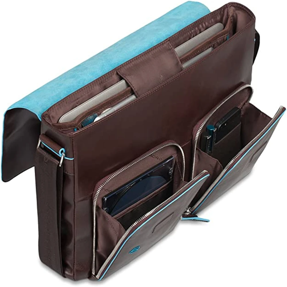Piquadro Stijlvolle leren schoudertas Brown Heren