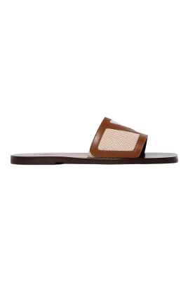 Läder Sandaler med Spänndetaljer
