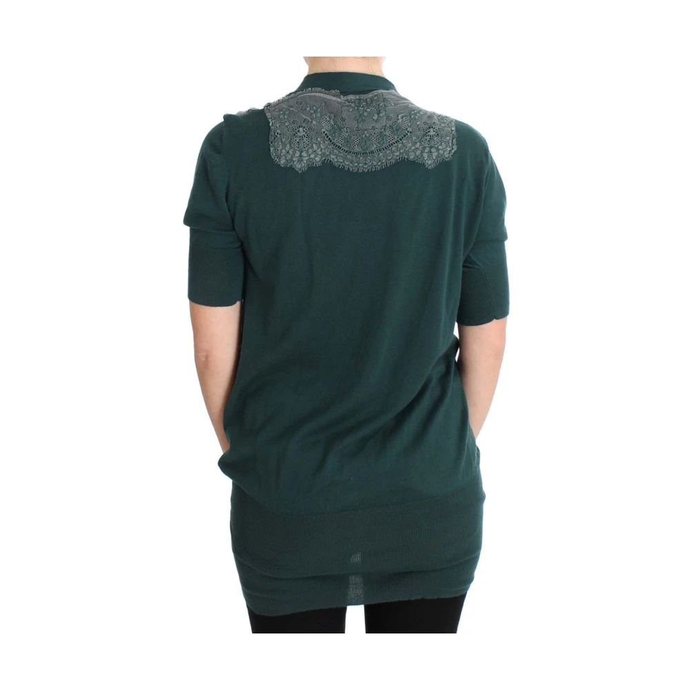 Pink Memories Elegante Groene Kant Vest Green Dames