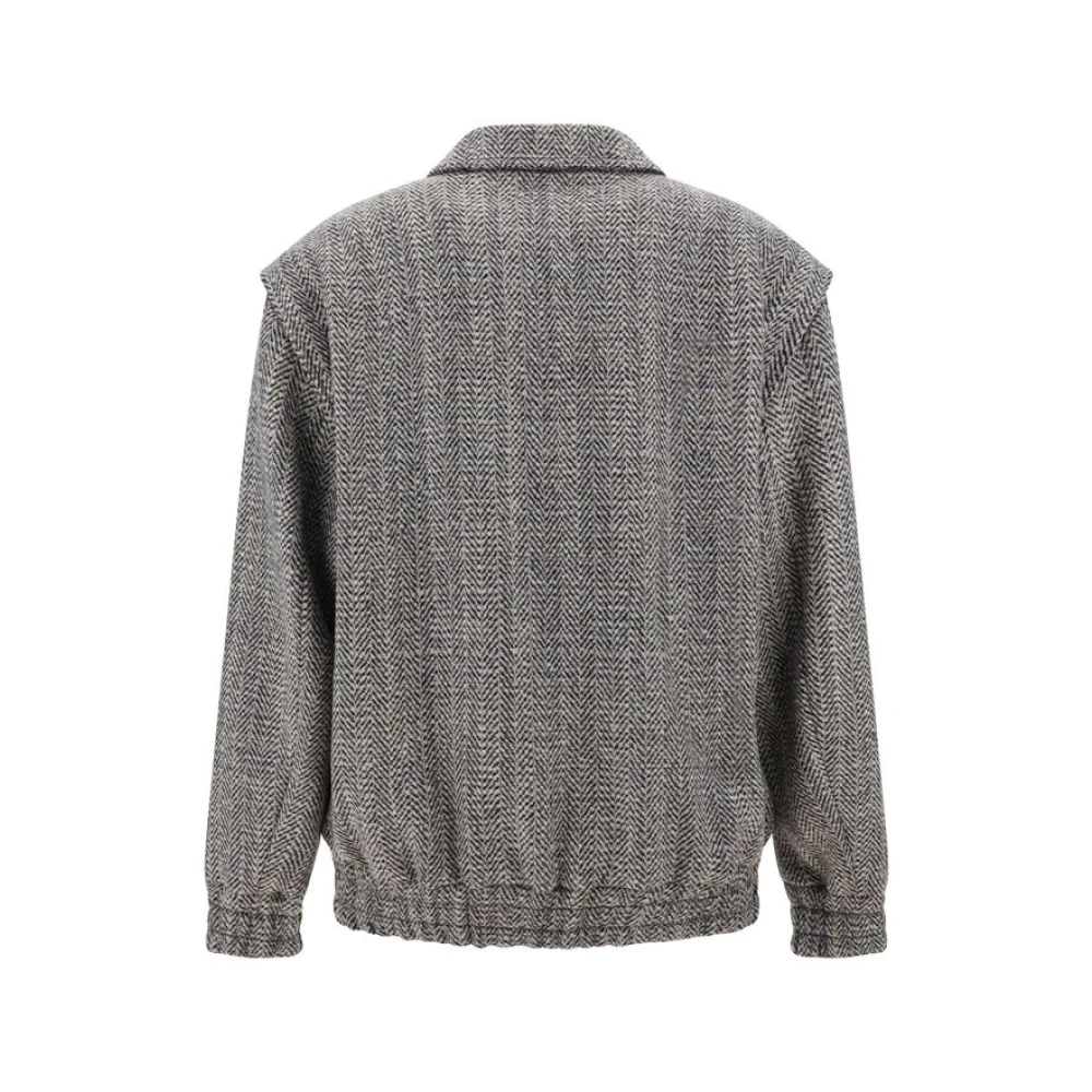 Golden Goose Wollen Bomberjack met Klassieke Details Gray Dames
