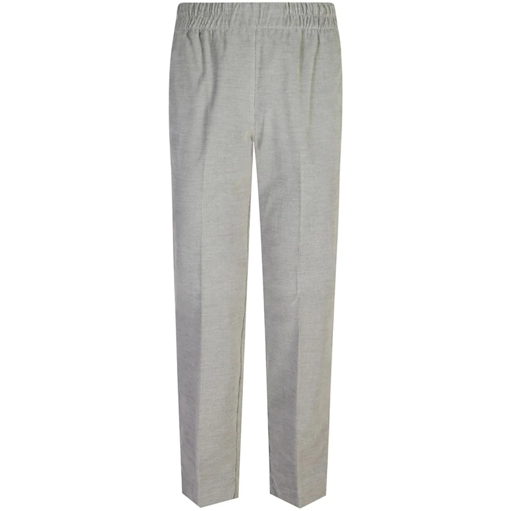 Le Tricot Perugia Slim-Fit Grijze Broek Aw24 Gray Dames