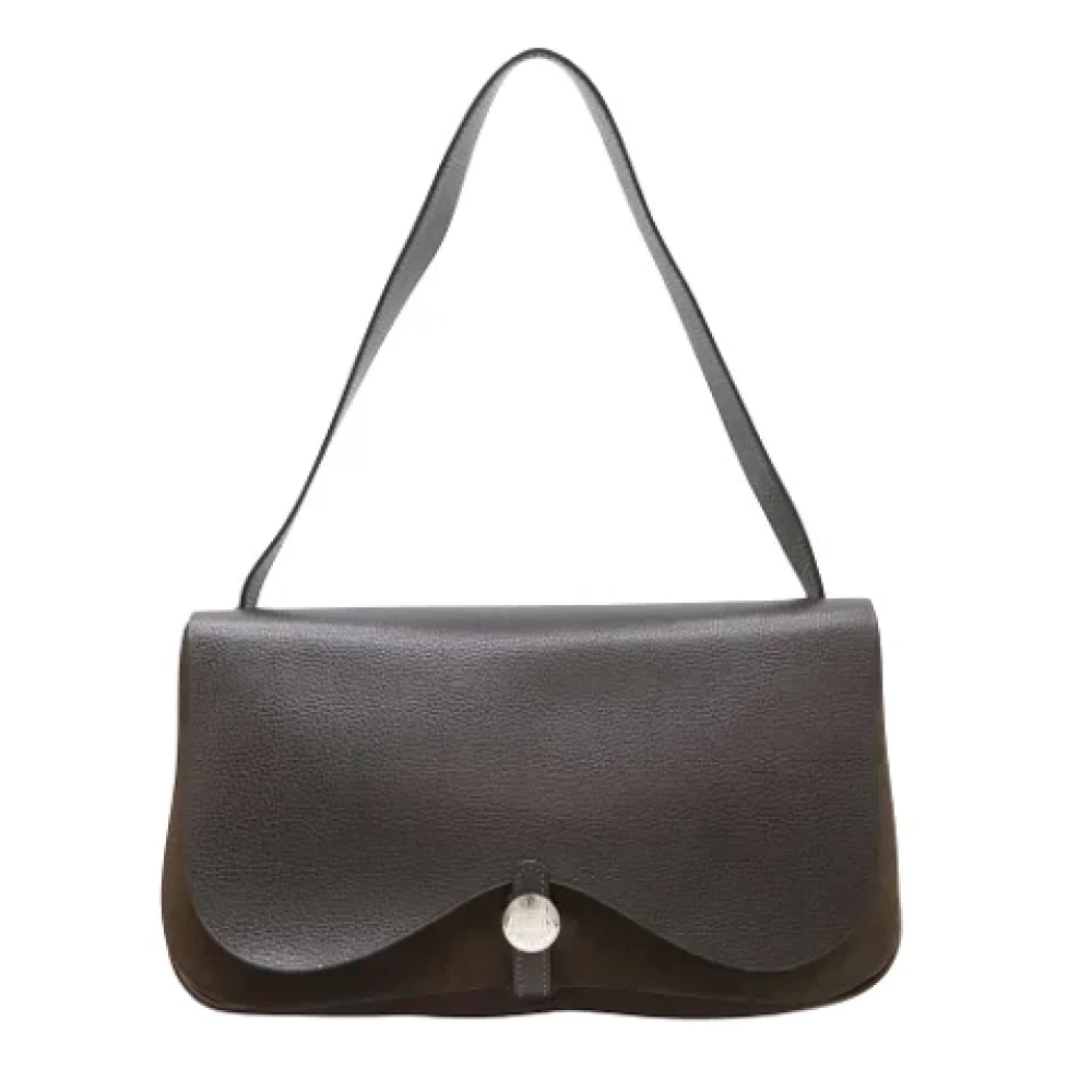 Hermès Vintage Pre-owned Leather handbags Brown Dames