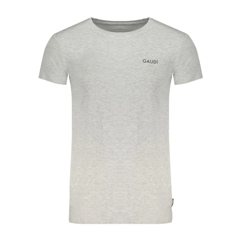 Gaudi Grijze T-shirt met Subtiel Print voor Heren Gray Heren